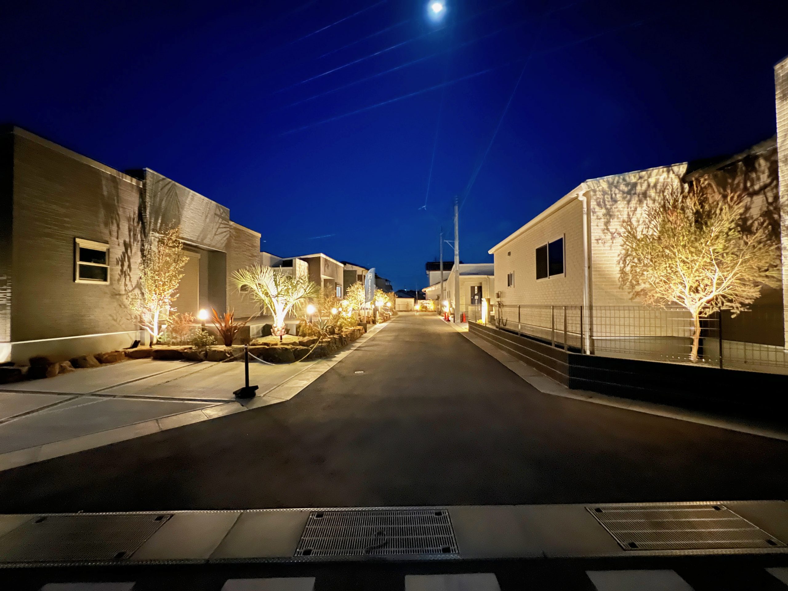 当社施工事例(夜の外観・街並み)